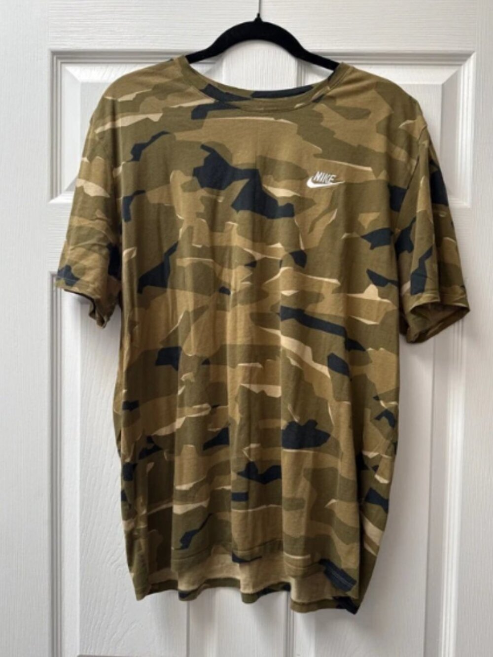 Nike The Tee T-Shirt Camo - Neutral Olive/Medium Olive